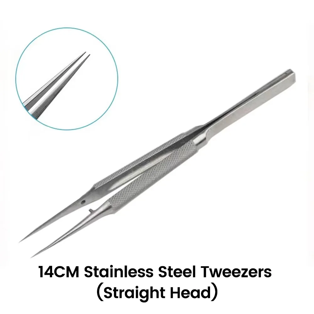 Creative Stainless Steel Fine Tip Tweezers Titanium Alloy 0.15mm Craft Tweezers Non-Slip Adjustable Precision Repair Tools
