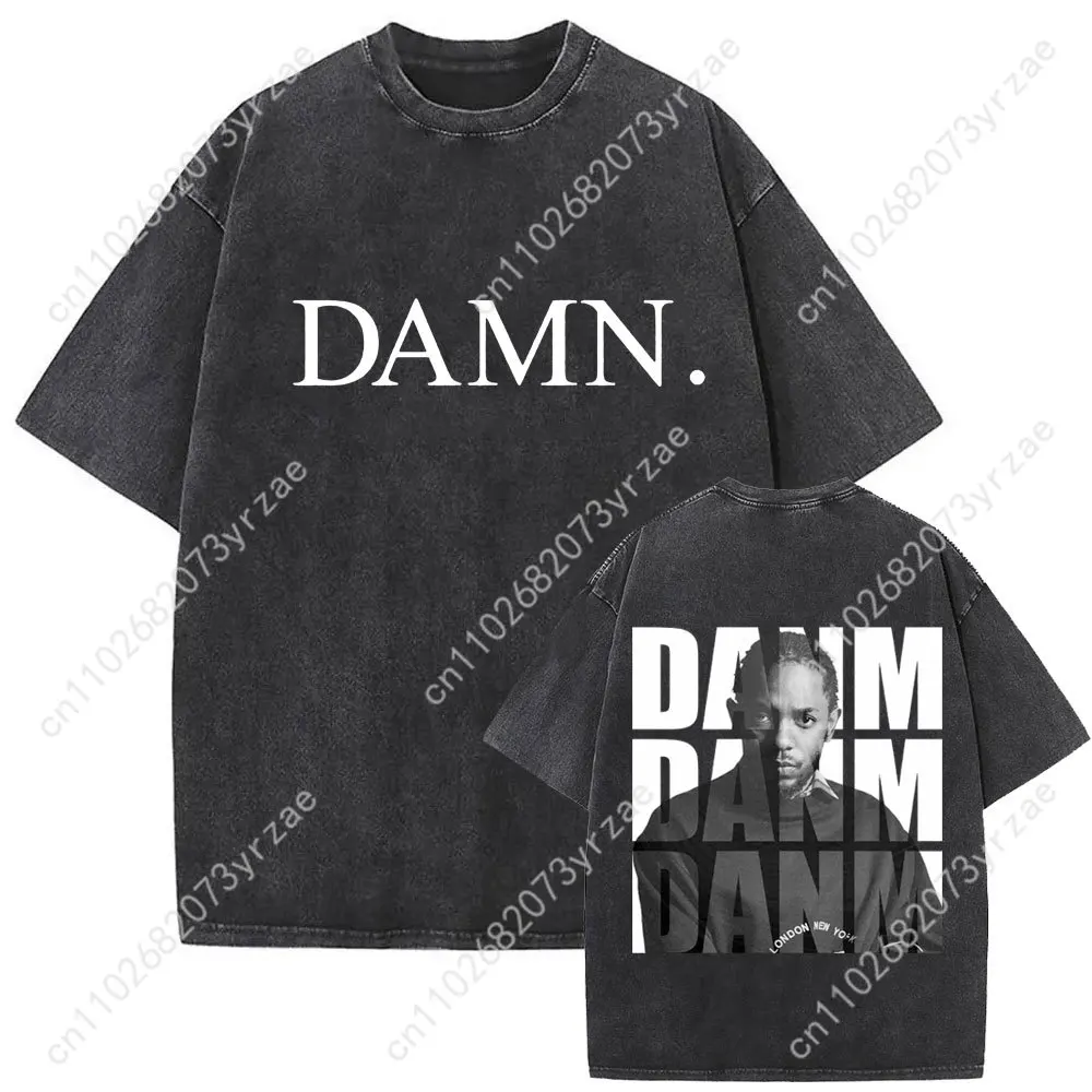 Kendrick Lamar Retro Tshirt Man Woman High Quality Vintage T Shirt Cotton Short Sleeves Fashion T-shirt Soft Breathable Tops
