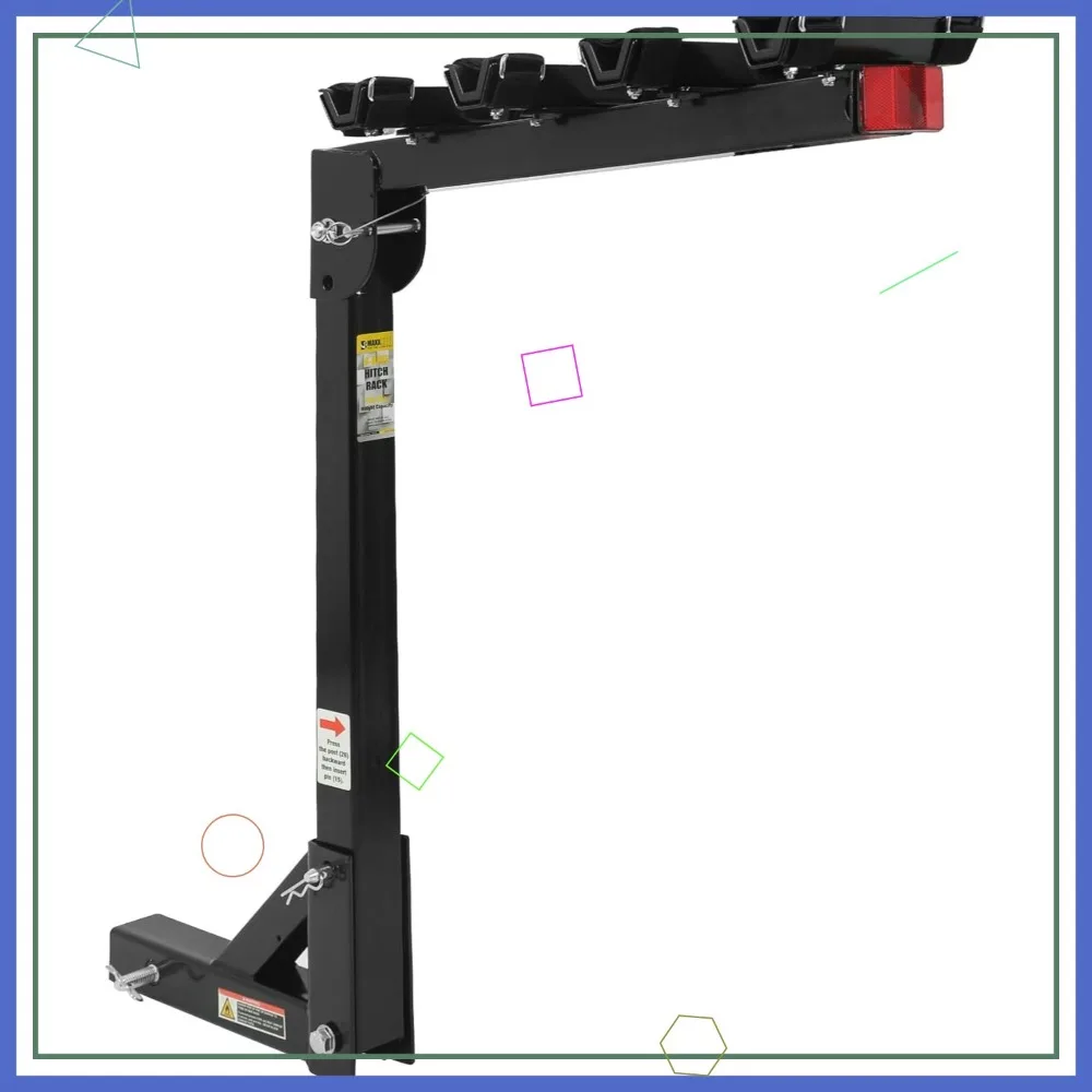 

Универсальная стойка для крепления сцепления на 4 велосипеда для легковых автомобилей, грузовиков, внедорожников, легкий распашной доступ и прочная стальная конструкция