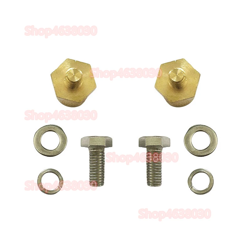 1 Pair Battery Terminal Connector Battery Pole Adapter Brass M6 Thread Positive Negative Battery Post Connector Terminal Adapter