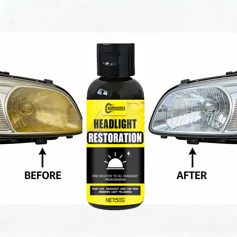 Expert Headlight Refurbisher Abrasive Polish for Eliminating Oxidation Discoloration And Haze to Boost Gloss