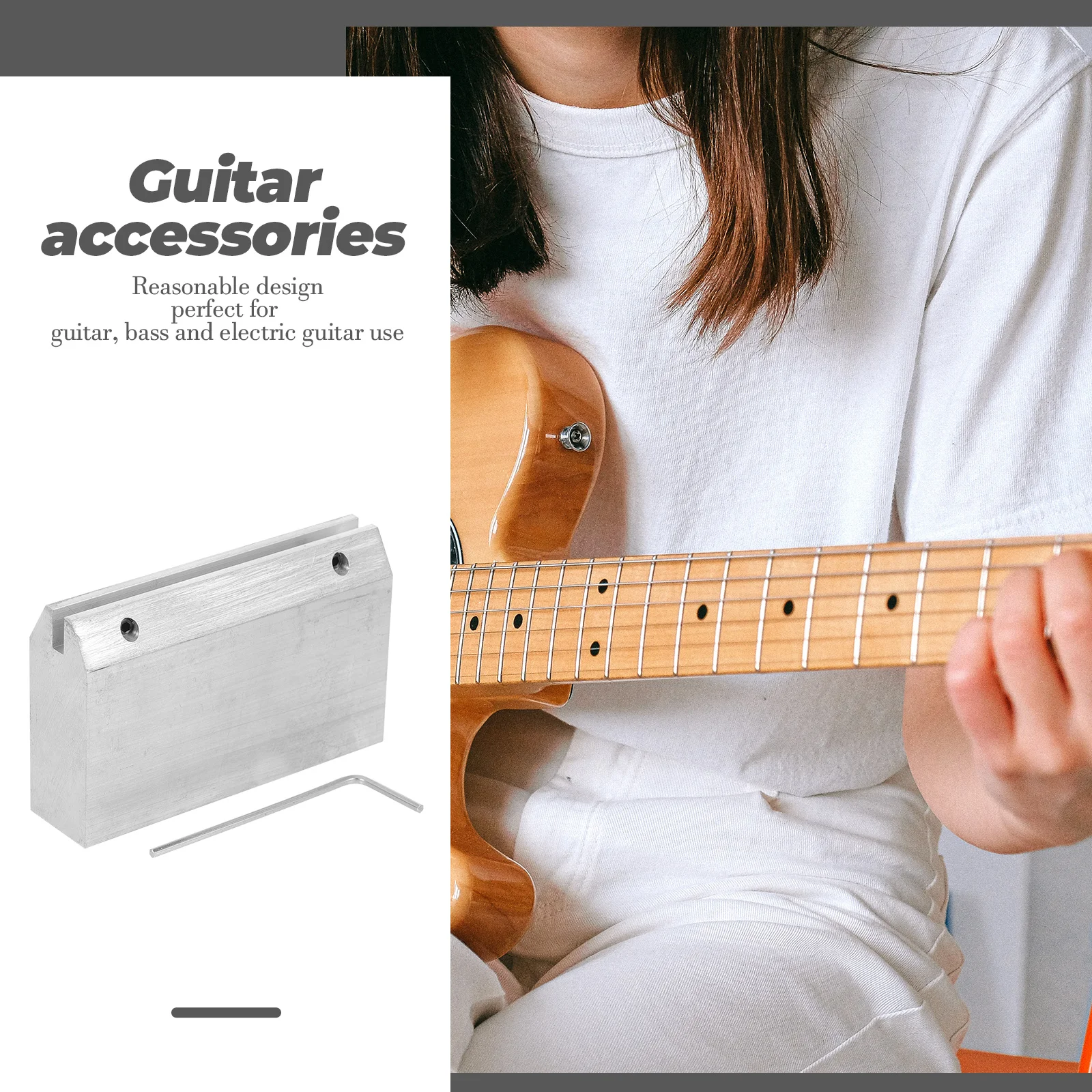 

Guitar Tools Fret Leveling Kit Fingerboard Pressing Bass Fretboard Repair Electric for Adjustment
