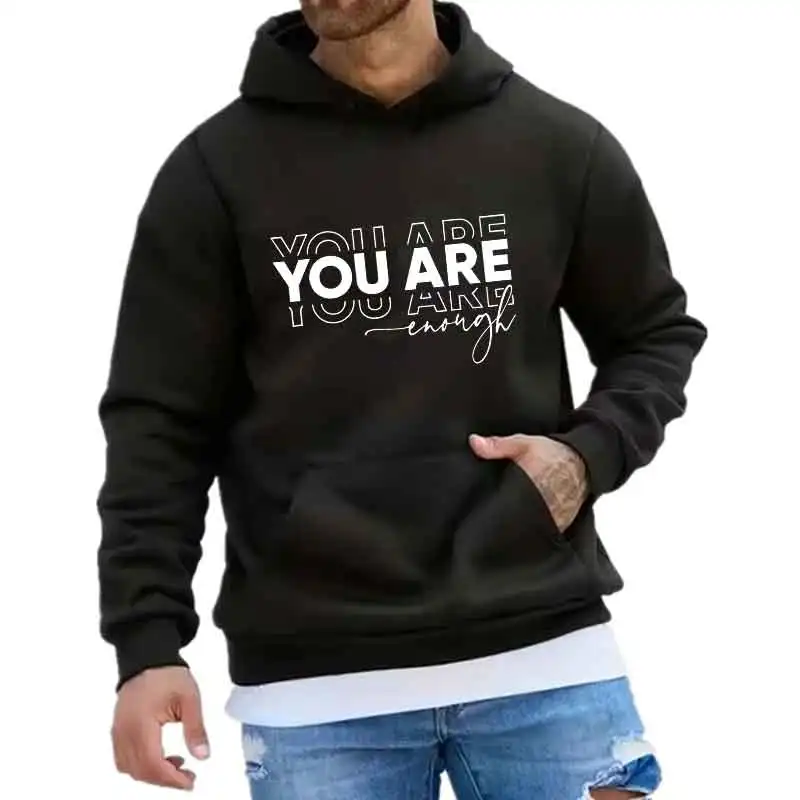 Männer Sweatshirt Casual Trendy Vielseitig Top Streetwear Pullover Jogging Sport Hoodies Brief Drucken Frühling Herbst Unisex Kleidung