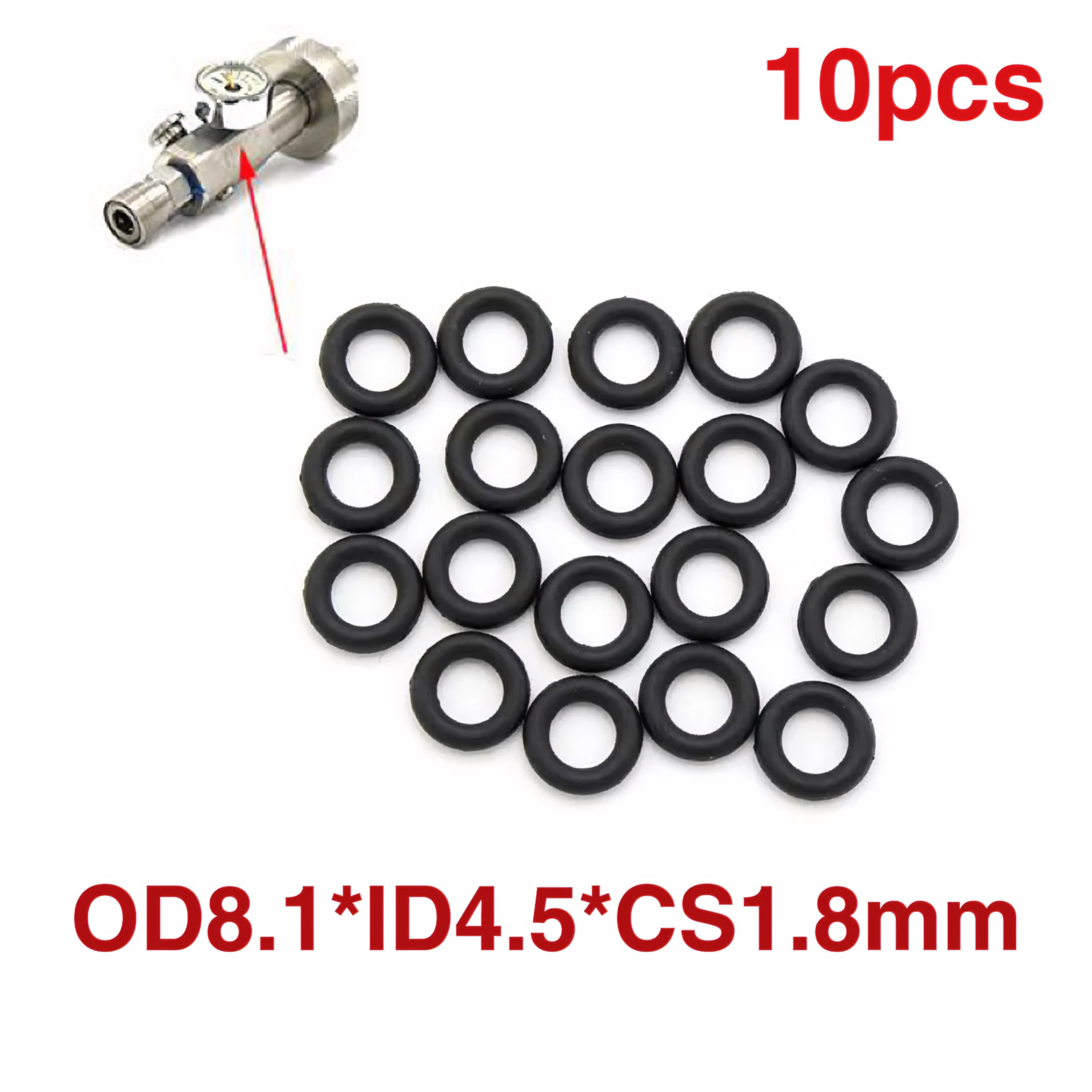 HPA Fill Station Orings Spare Parts PU Rubber Catch Clip Combination 10pcs of Each Type