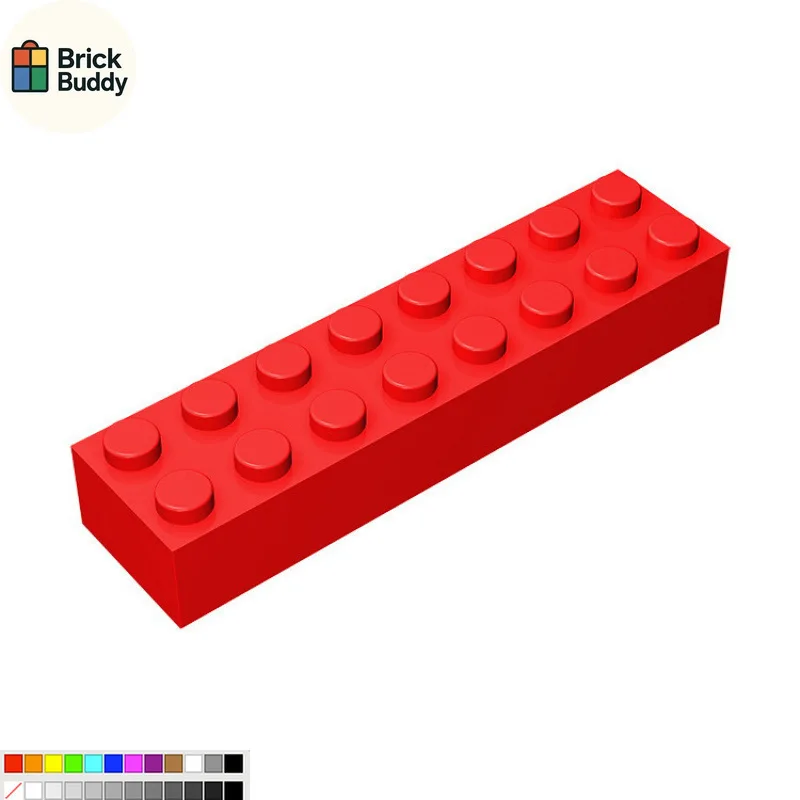 [50g] Model 3007 with 93888 Small Particle Interlocking  Blocks MOC Tech Parts 2X8 Basic Bricks