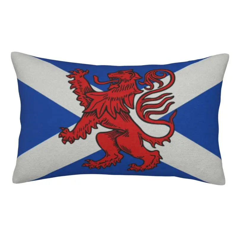 Custom Nordic Style Scotland The Scottish Lion Cushion Cover 60cmx40cm Soft Throw Pillow Case for Bed Sofa Rectangle Pillowcase