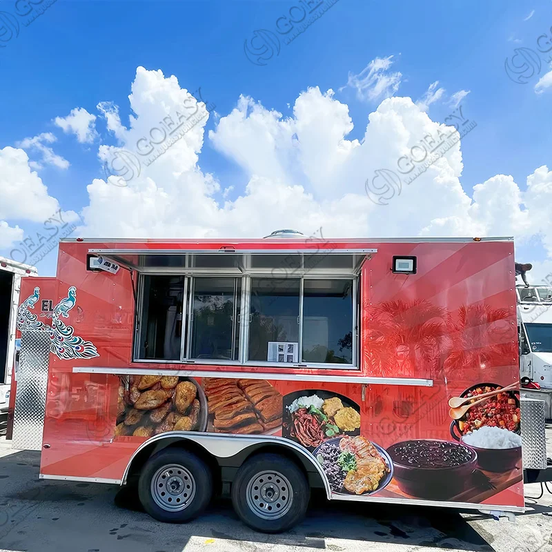 Outdoor Event Food Trailer for BBQ and Fried Food Professional Grade Equipment Included