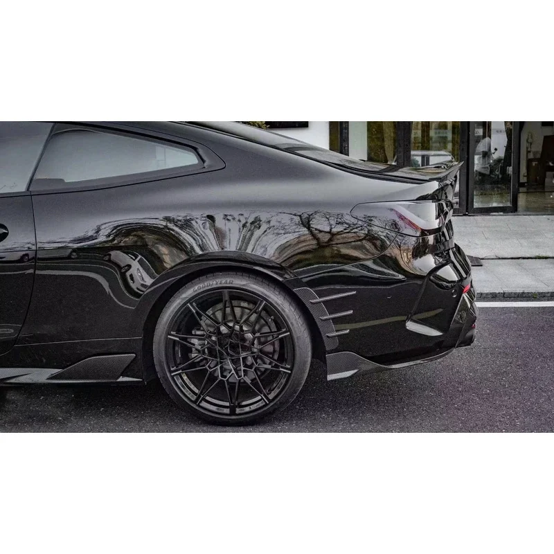 Dry Carbon Fiber Body Kit for 4 Series G22 G23 Coupe 2021, including inner front lip, side skirt, rear diffuser and front grille