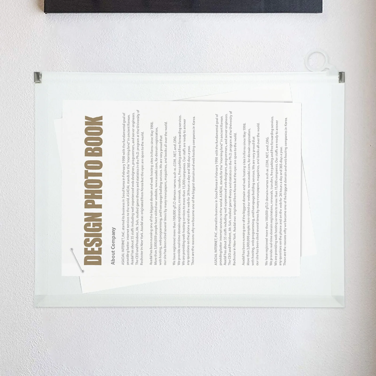 5 Buah Tas File Amplop Dokumen Tempat Dokumen Plastik Transparan A4 Organizer Dokumen Tahan Air Kapasitas Besar