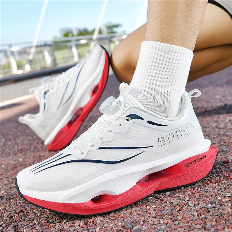 

Мужская осенняя обувь 2025 — кроссовки с дышащей сеткой, амортизирующая скоростная тренировка, противоскользящая походная и уличная обувь, легкая