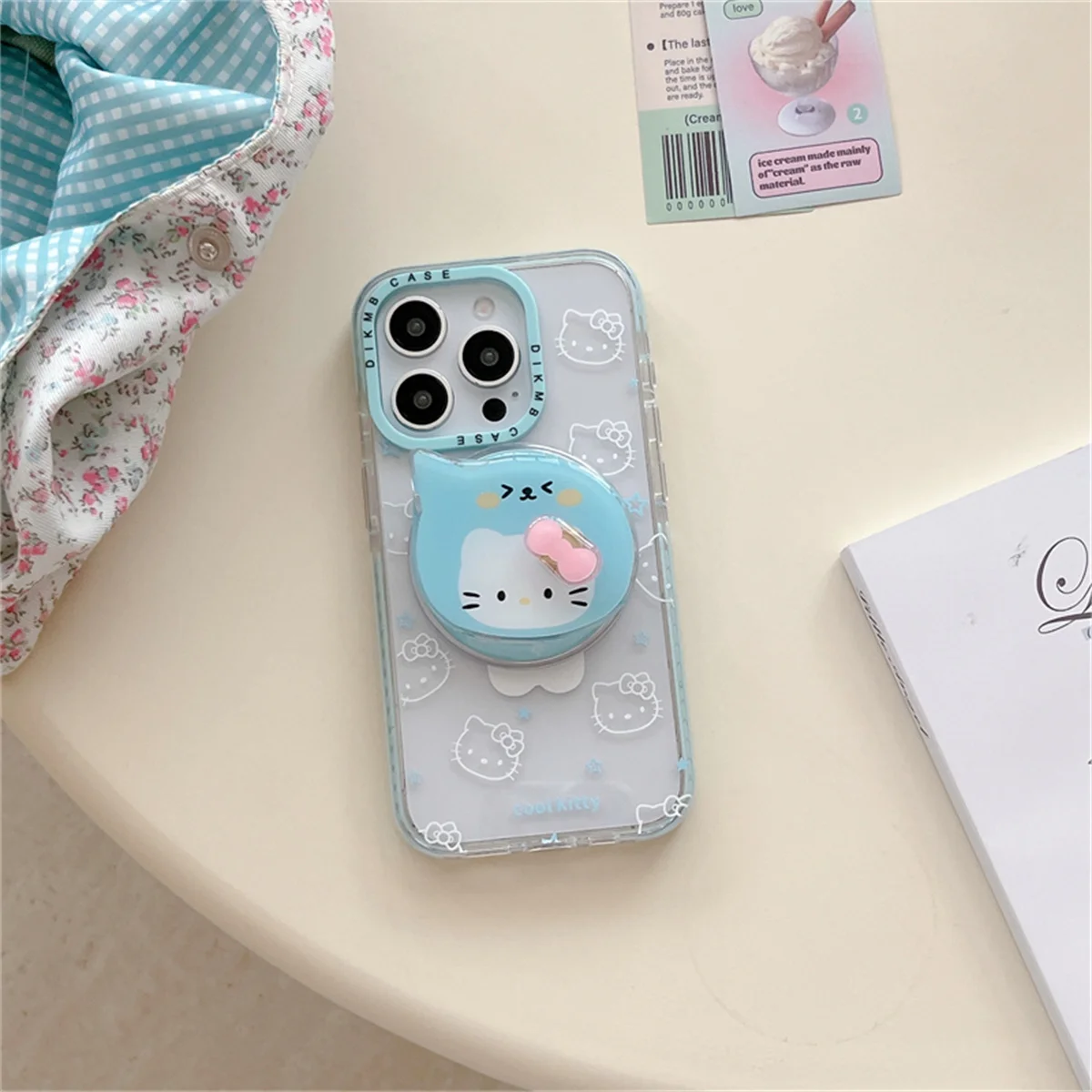 

New Green-edged star KT Cat Phone Case For iPhone 16 15 14 13 Pro Max fundas iphone 15 case Protective cover 16 16promax 14 15