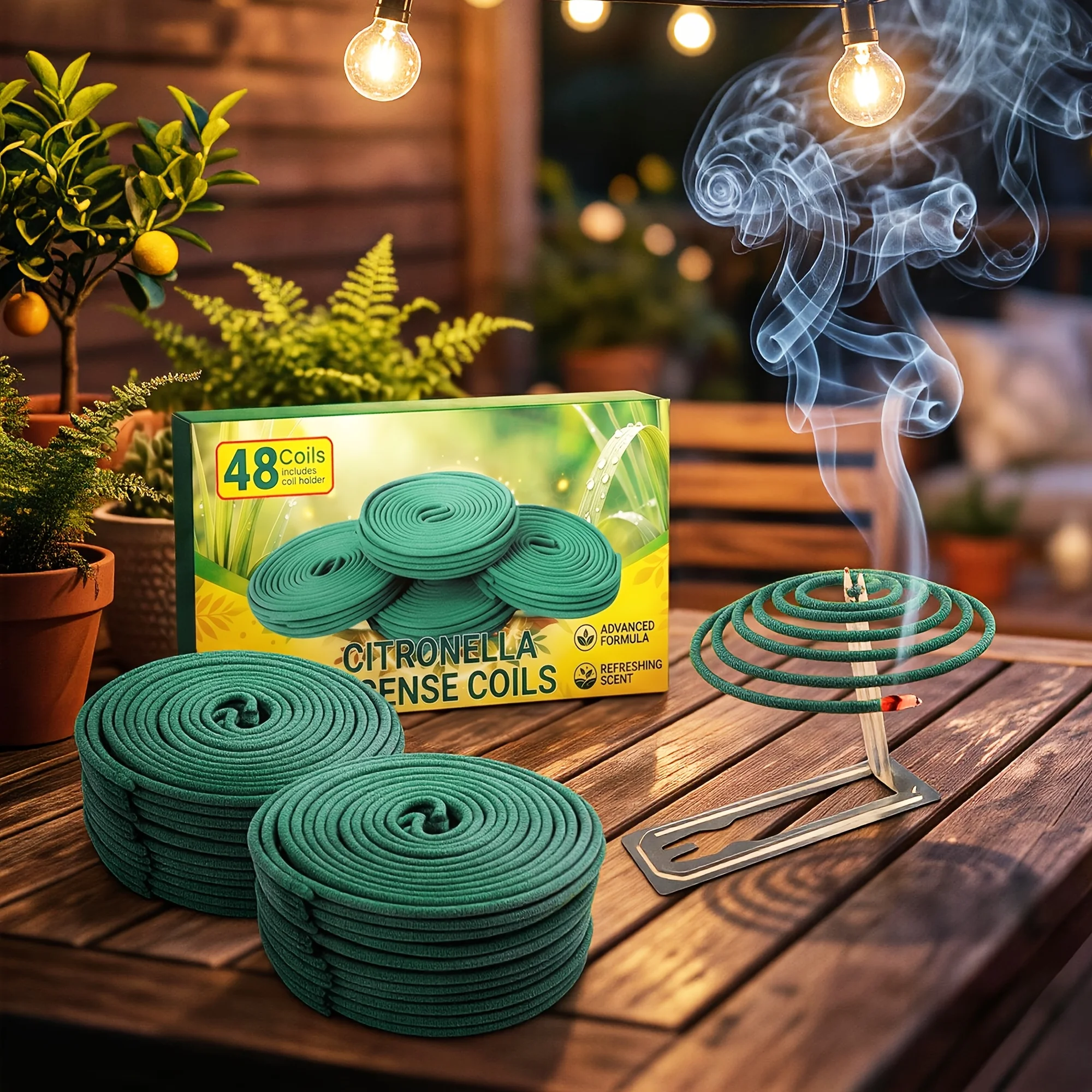 48 Large Lemongrass Spirals, L - огляд і ціна Uv Inhibitor Candle
