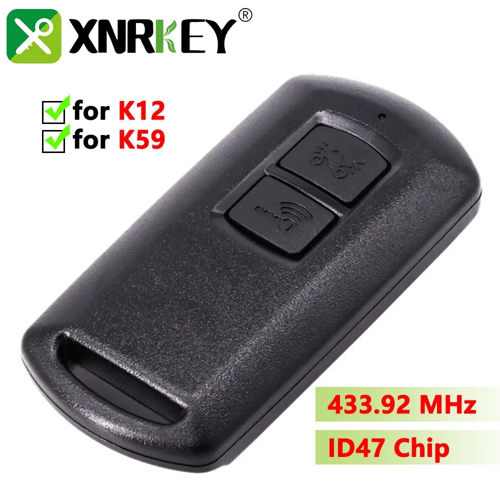 

Motorcycle Remote Control Key For Honda 35111-K12-V91 35111-K59-T11 ID47 433MHz Replacement Smart Card