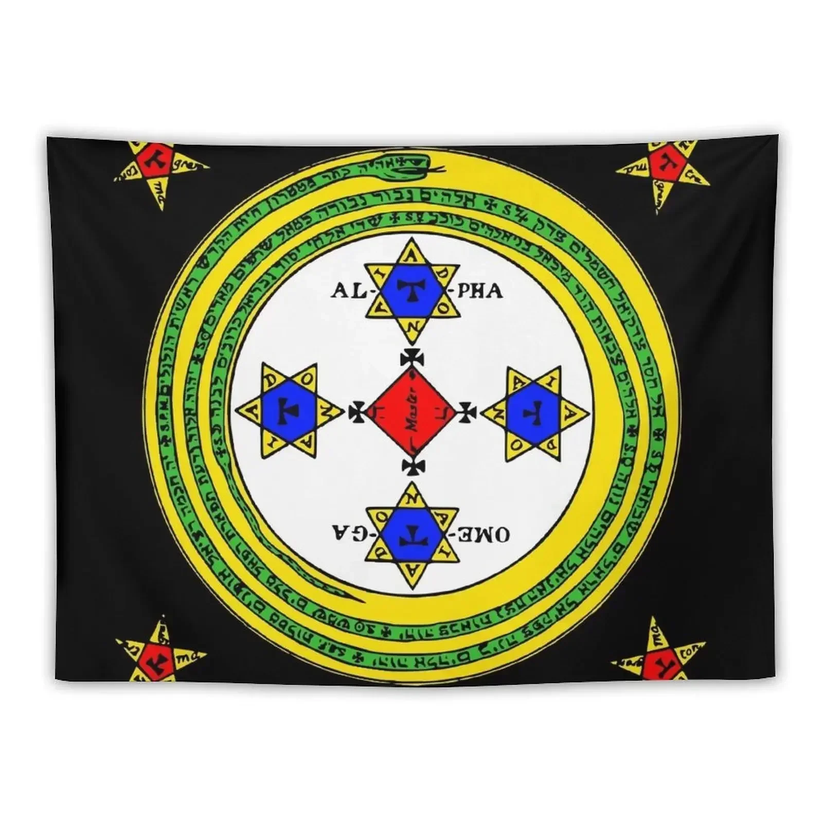 

SUMMONING CIRCLE - COLOUR / BLACK Tapestry Wallpapers Home Decor Wall Tapestries Decorations For Your Bedroom Tapestry