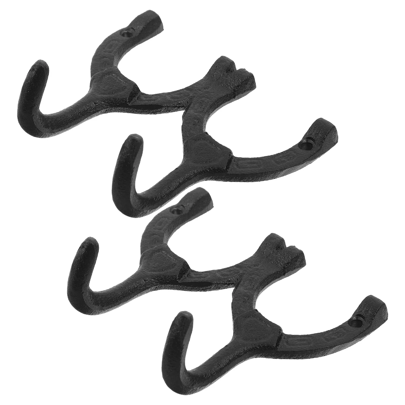 

2 Pcs Horseshoe Hooks Wall Mounted Iron Key Hanger Decorative Wrought Hanging Hat Rack Vintage Bathroom Kitchen Storage