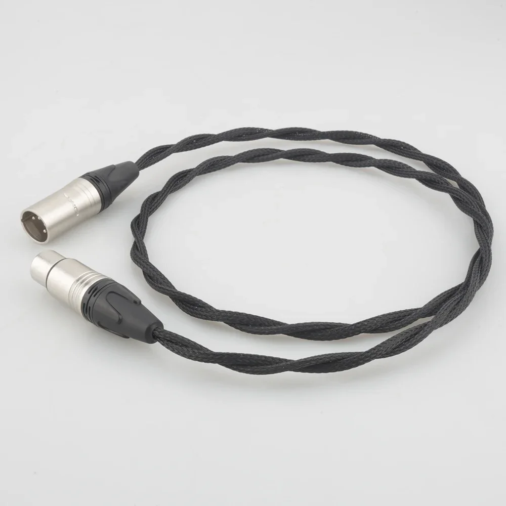 Audiocrast 4-Pin XLR (Balance) Male to 4-Pin XLR (Balance) Female Extension Cable, Headphone Extension Cable, Audio Cable Jack