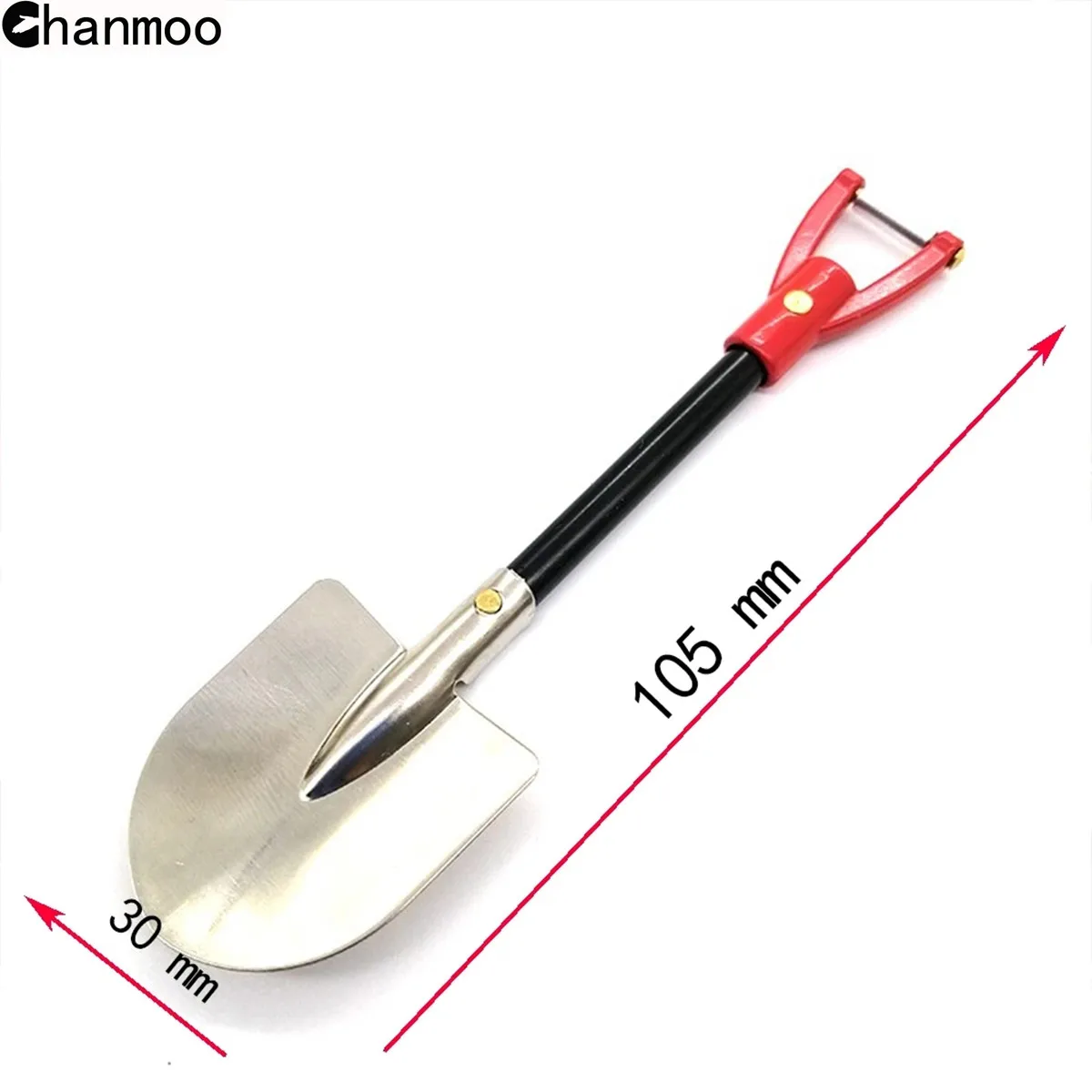 1/10 RC Metal Toy Shovel for TAMIYA CC01 Axial SCX10 4WD D90 D110 1:10 Scale RC Crawler Car Truck Decorative Tools