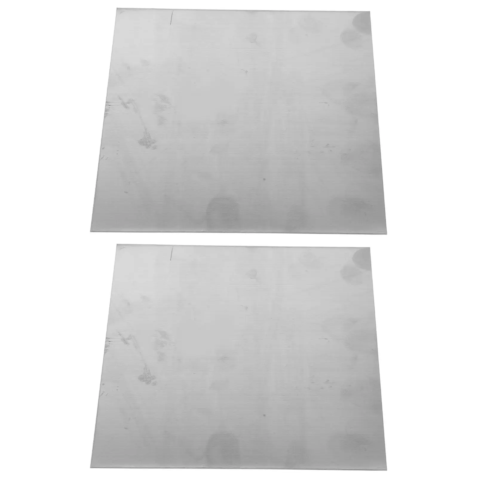 2Pcs Stainless Steel Flat Stock Cold Rolled Square Plates 100x100x2mm Precision Cutting Sheet for Fabrication Hardware Repair