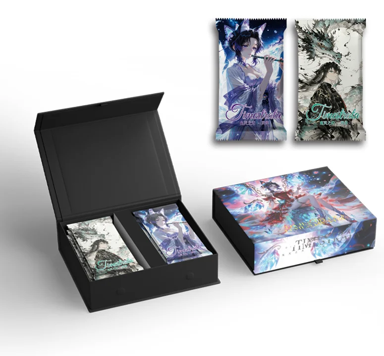 Timestrata Demon Slayer Anime Waifu Cards Caja de Regalo Premium Tarjetas Coleccionables Holográficas Raras de la Historia de las Diosas CCG TCG