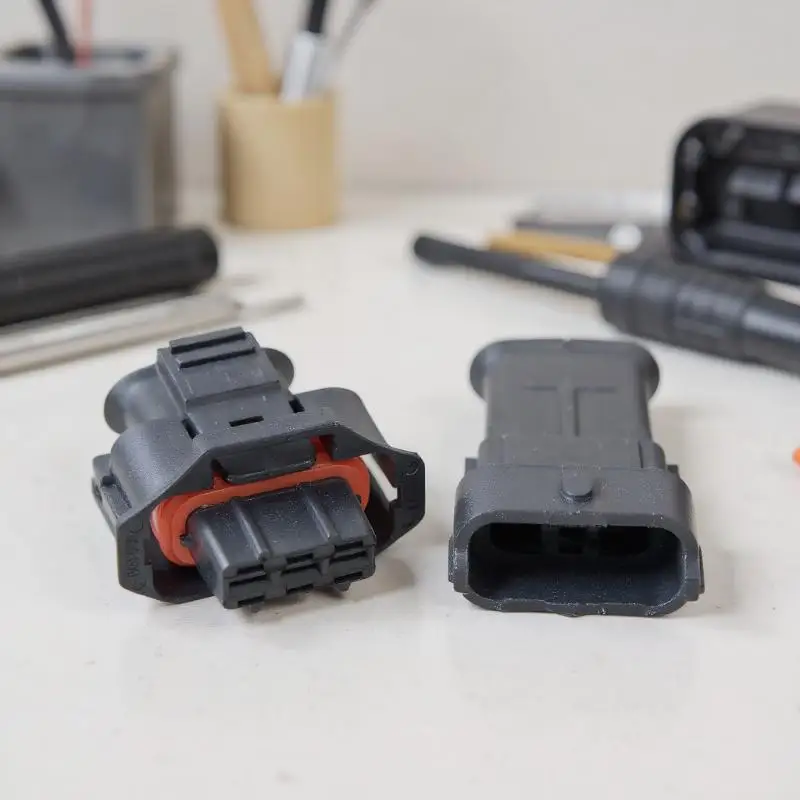 1 مجموعة 3 دبوس ذكر أنثى السيارات مضخة حقن الديزل موصل الضغط العمود المرفقي الاستشعار التوصيل ل 1928404227 1928403966 #4