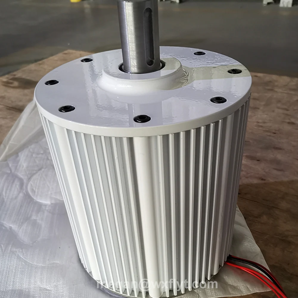 40KW 50KW 60KW منخفضة السرعة مولد المغناطيس الدائم 48 فولت-380 فولت منخفضة دورة في الدقيقة منخفضة الضوضاء PMG 3 المرحلة التيار المتناوب المولدات تستخدم لمحرك المحرك