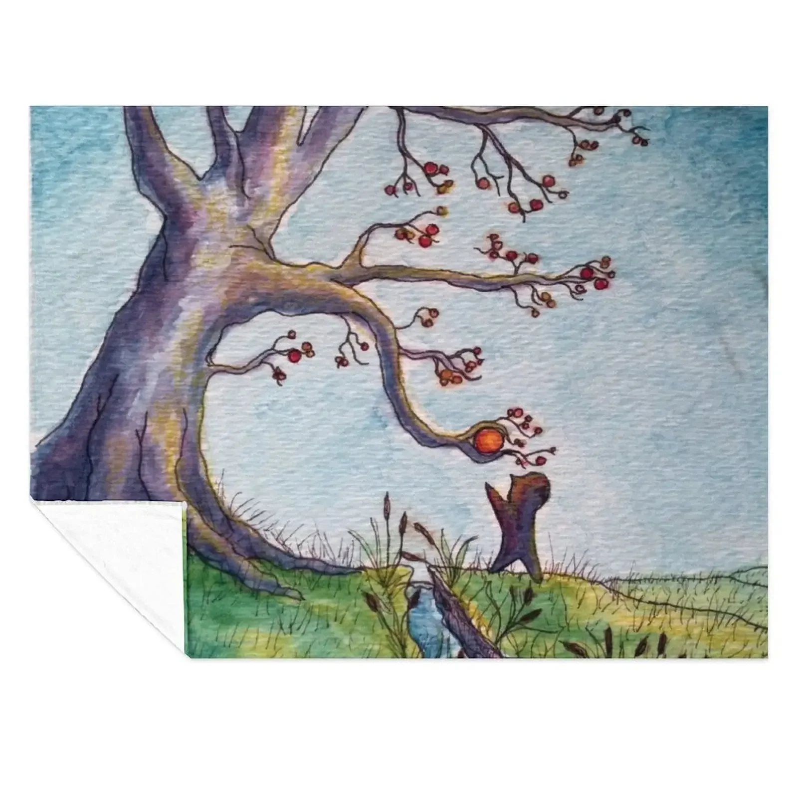 

A Giving Tree Throw Blanket blankets ands Luxury Throw warm for winter Custom Blankets