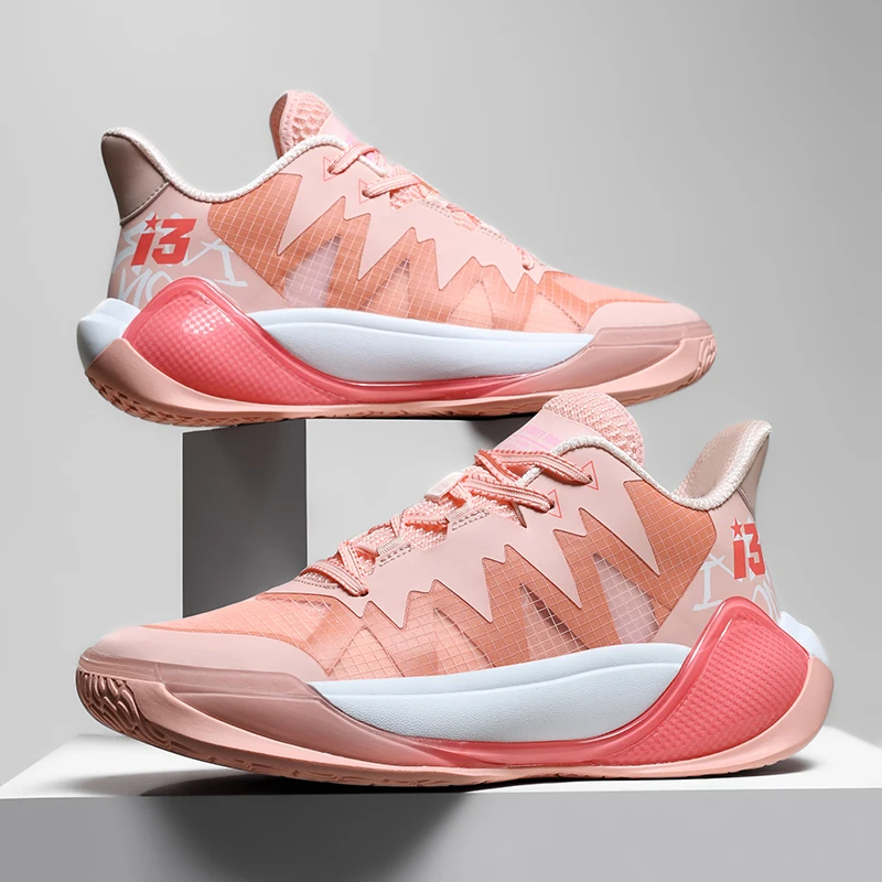 New Men's Basketball Shoes Spring Autumn Couple Running Sport Breathable Mesh Anti-slip Wear-resistant Outdoor Sneaker for Adult view 2