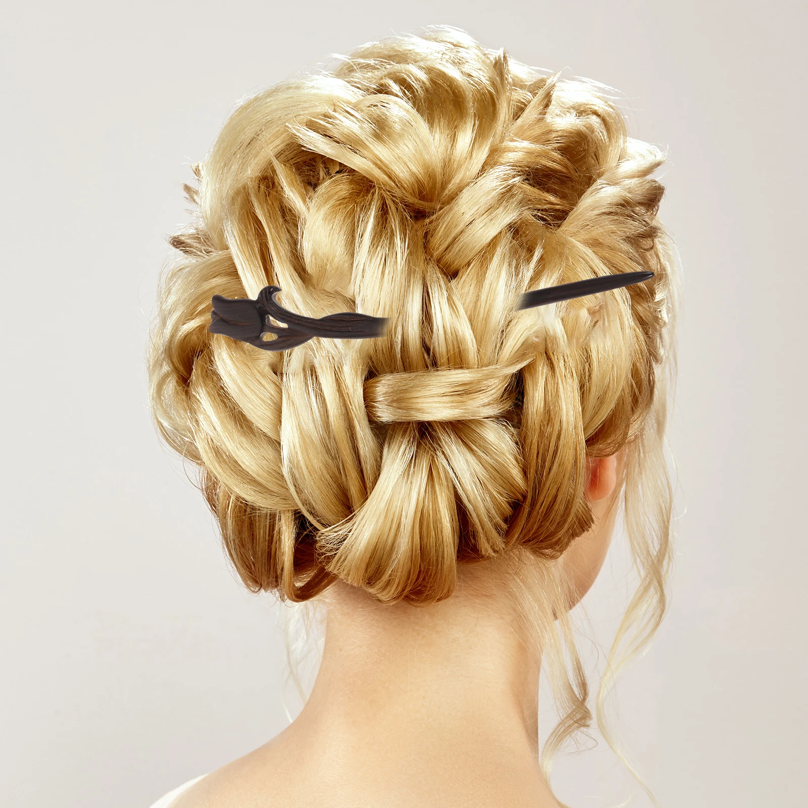 

Tulip Hairpin Vintage Women Accessories Bamboo Decorative Sticks Fashion Celebration Hairstyle DIY Retro Wooden Pin