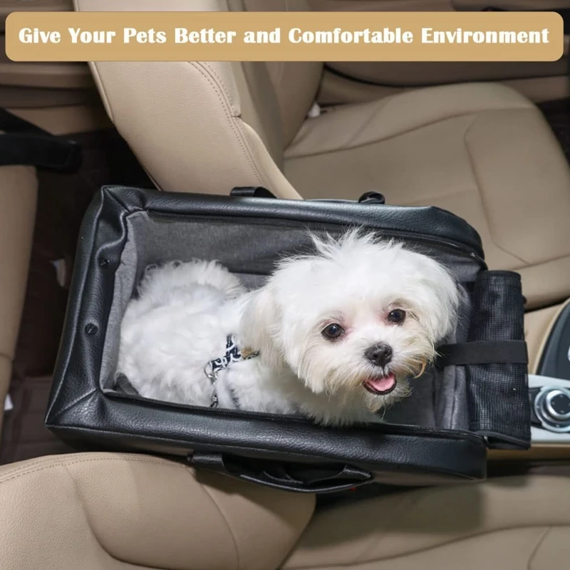 Dog Car Pet Travel Booster for Car Armrest with Safety Hook Washable Design Detachable Cushion Mat Dropshipping