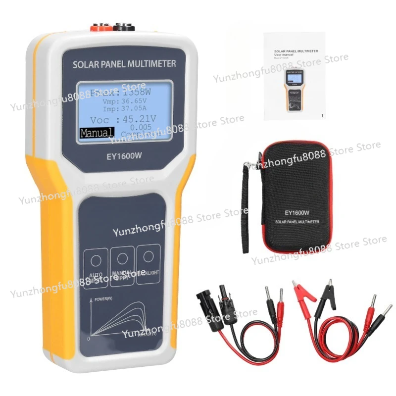 

1600W Photovoltaic Panel Multimeter Solar Panel MPPT Tester Open Circuit Voltage Test Device LCD Display with Backlight