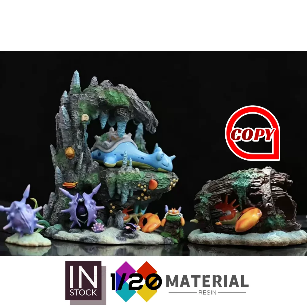 

[In Stock]1/20 Resin Scale World [Copy DM] – Sleeping Shellder & Cloyster & Krabby & Kingler & Lapras Huge Split4-5