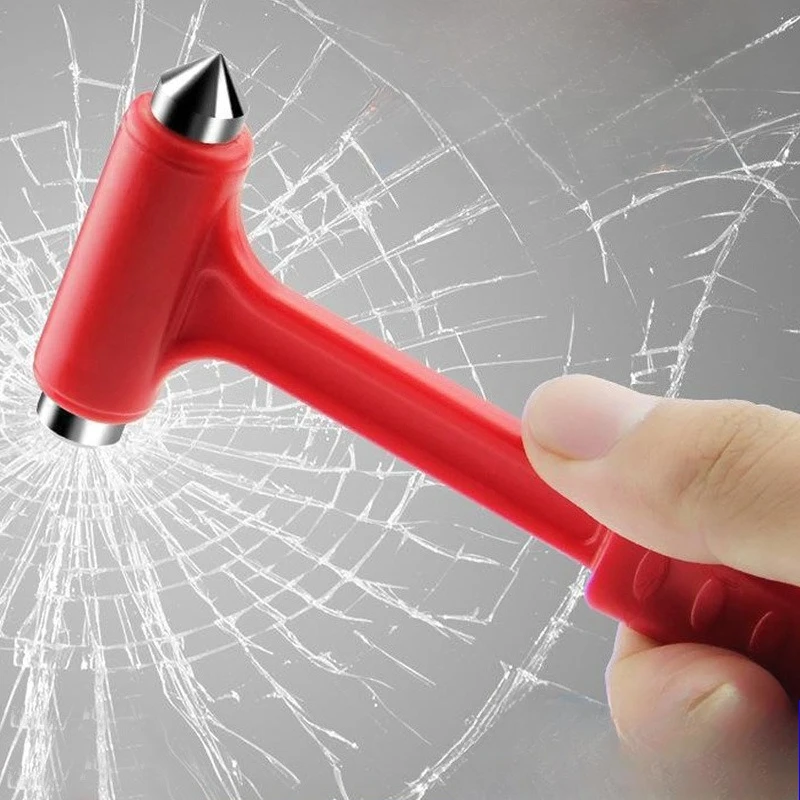 Car Safety 2in1 Hammer Emergency Escape Tool Kit Auto Car Window Glass Hammer Breaker AndSeat Belt Cutter Escape Toolfor Safety
