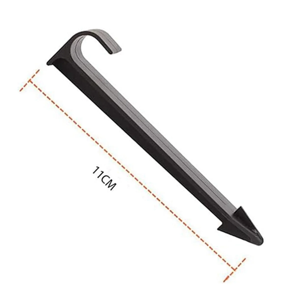 A71Z 50 peças hastes fixas de haste de aterramento, âncoras de mangueira de irrigação de jardim, suportes de tubulação de pilha fixa, suportes de tubulação para jardim