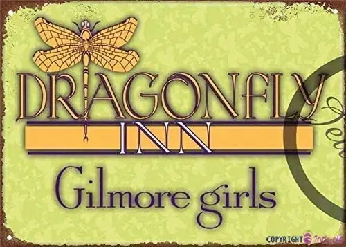 Retro Metal Tin Sign/Dragonfly Inn Gilmore Girls Vintage Metal Sign12 X 8 INCH