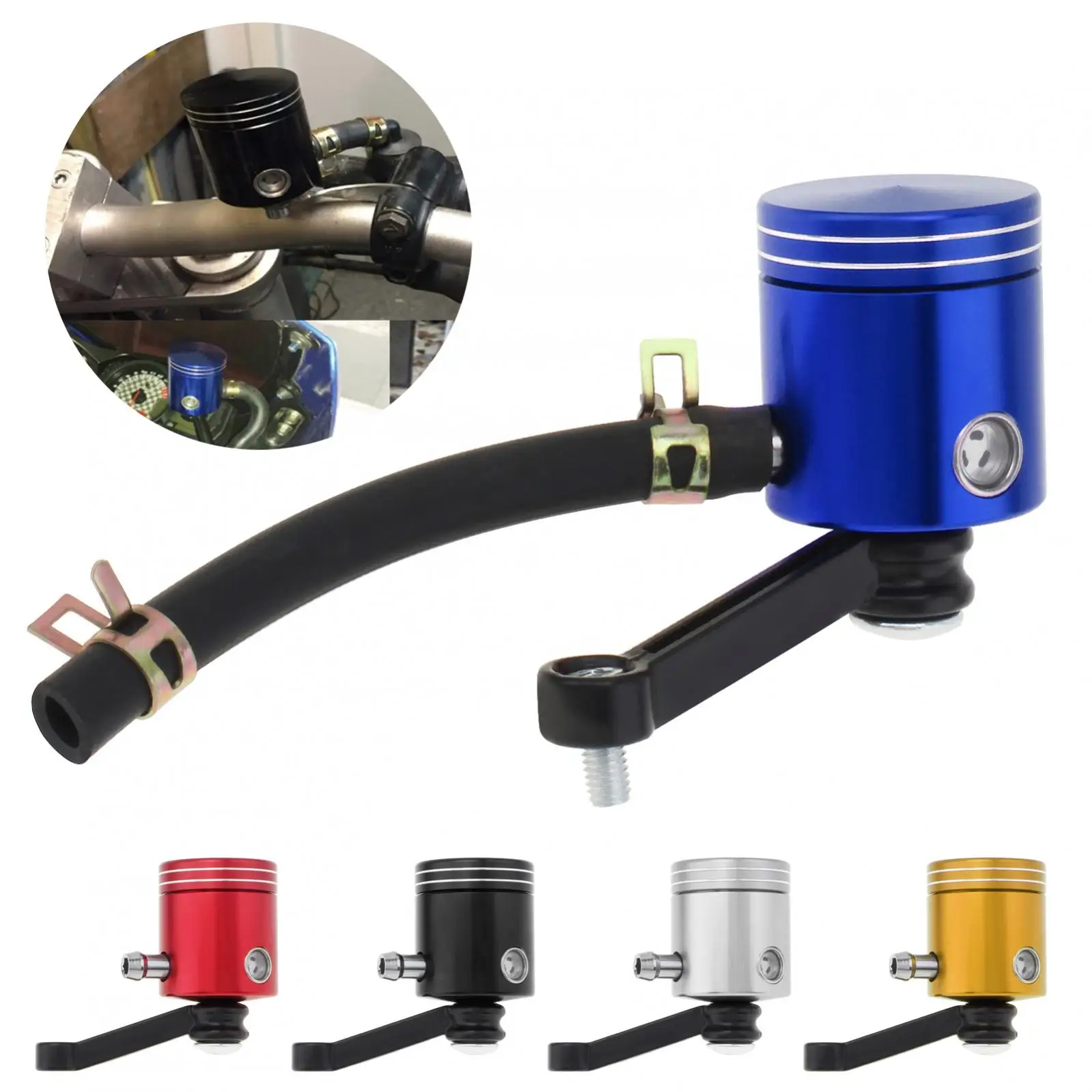 Motorcycle Fluid Oil Reservoir Front Brake Clutch Tank Bottle Master Cylinder Oil Cup Motorbike Fuel Pump Fit for Yamaha