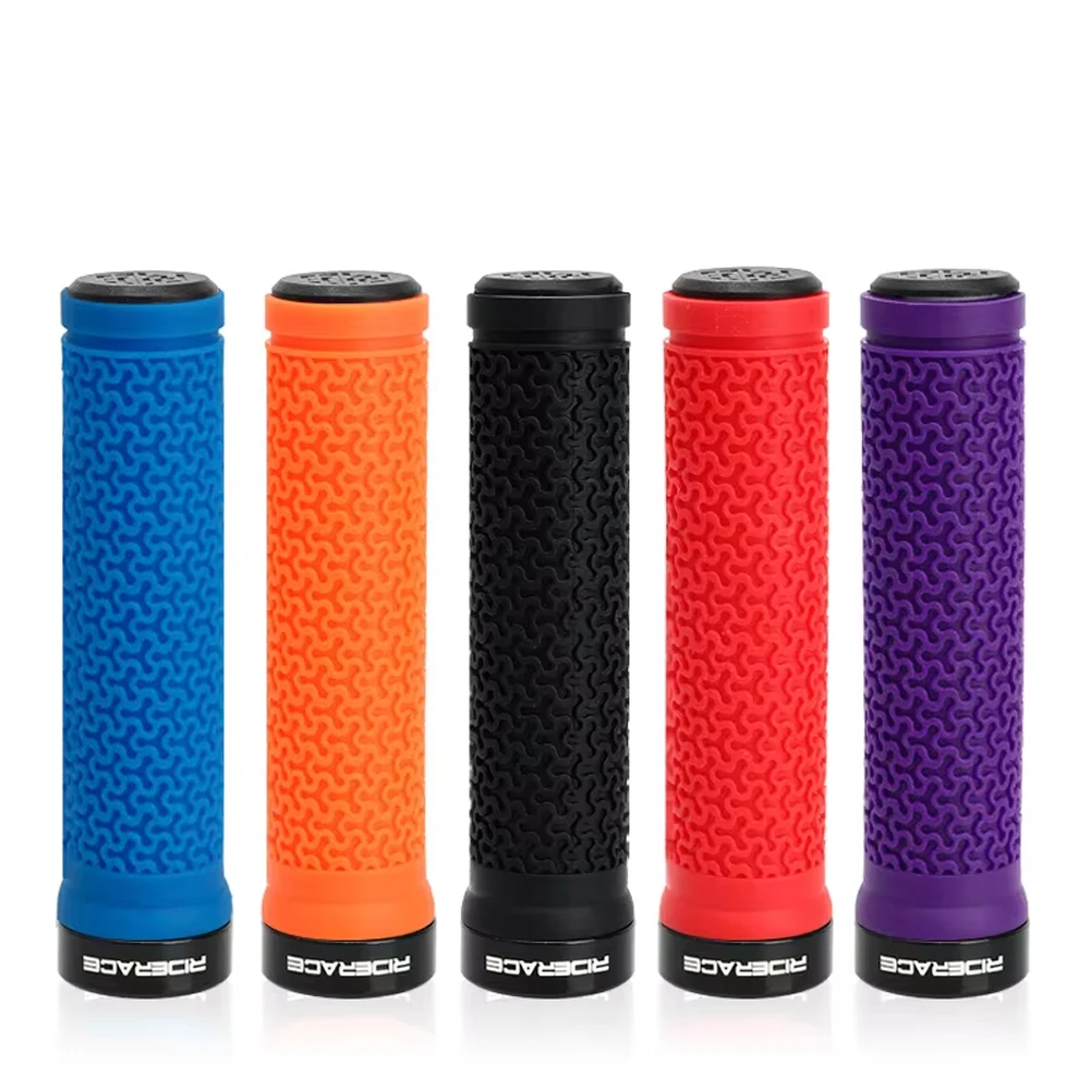 

Bicycle Handle Bar Grips MTB Mountain Bike Single-sided Locking Handlebar Cover Rubber Non-slip Cycling Accessories