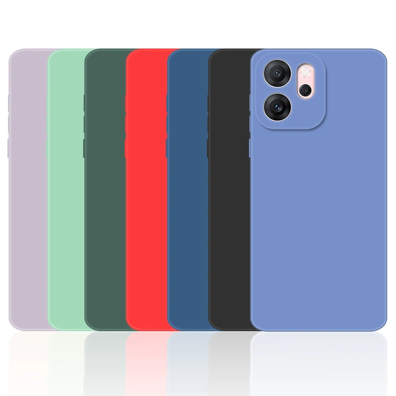 Untuk OPPO Reno14 FS Case OPPO Reno14 FS F Cover Soft Liquid Silicone Durable Bumper Protective Phone Cases On Reno 14FS Funda