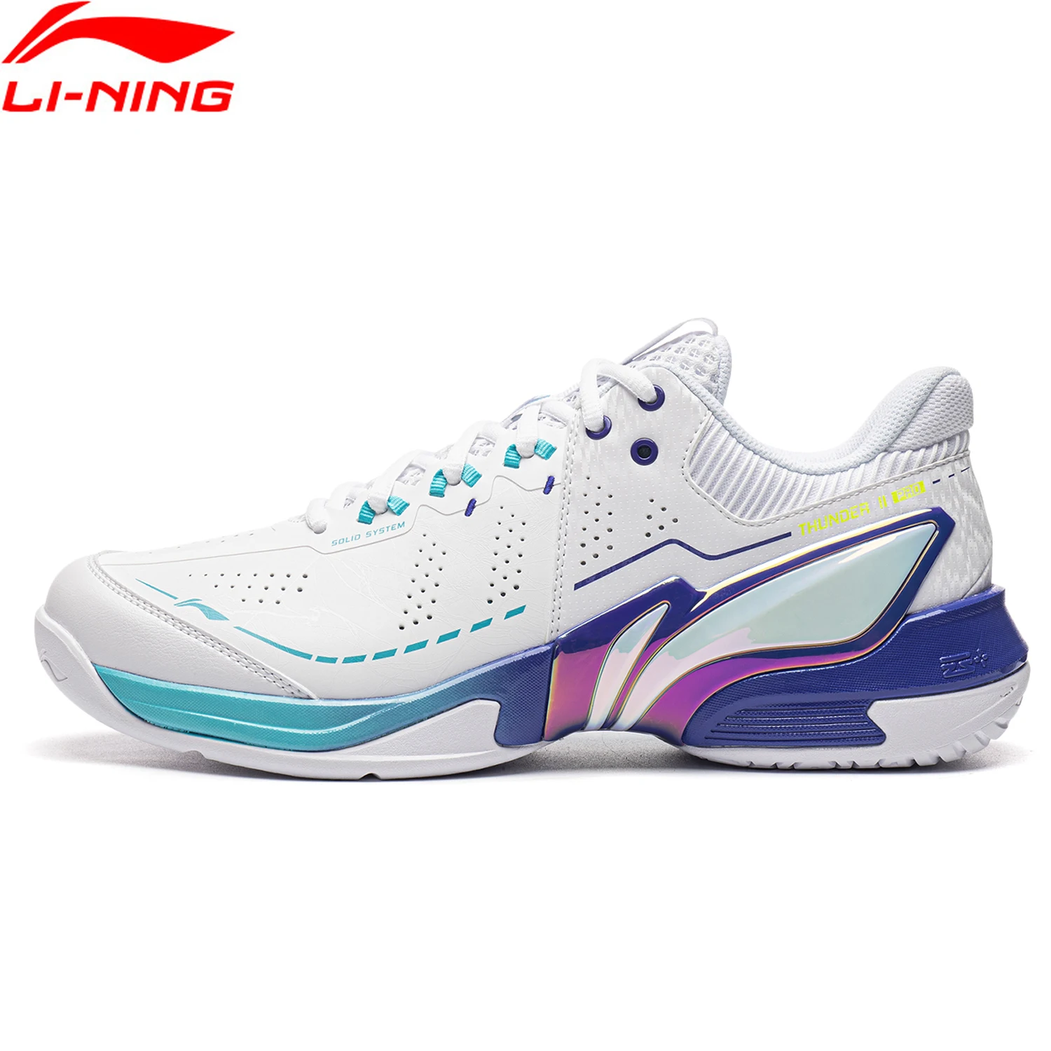Бадминтонные кроссовки Li-Ning Unisex THUNDER II PRO с карбоновой пластиной, амортизацией и стабильностью, профессиональные кроссовки LiNing AYAW001