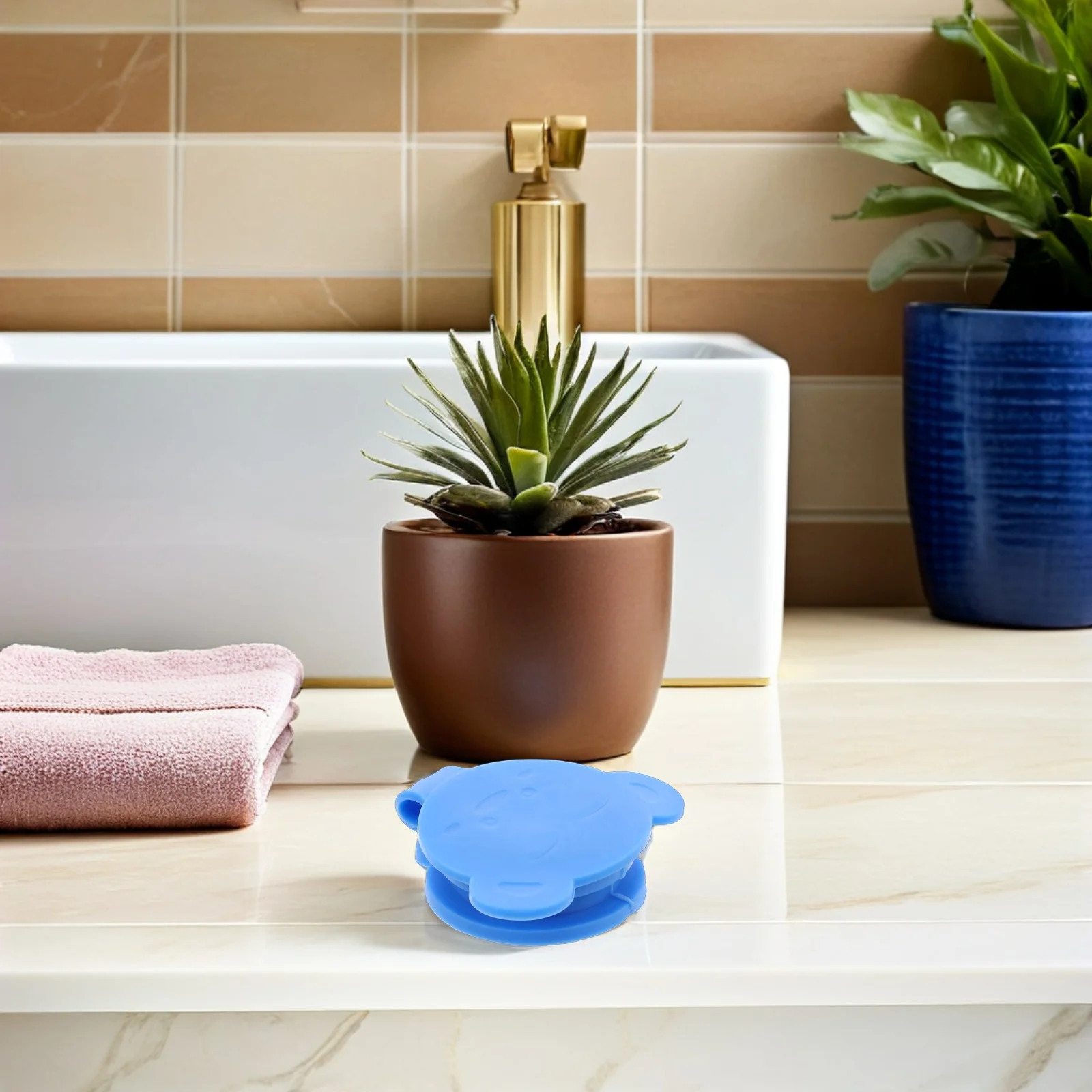 

5Pcs Silicone Bath Tub Stopper Child Friendly Design Non Scratch Surface Quick Installation Fits Most Bathtub Drain Cover