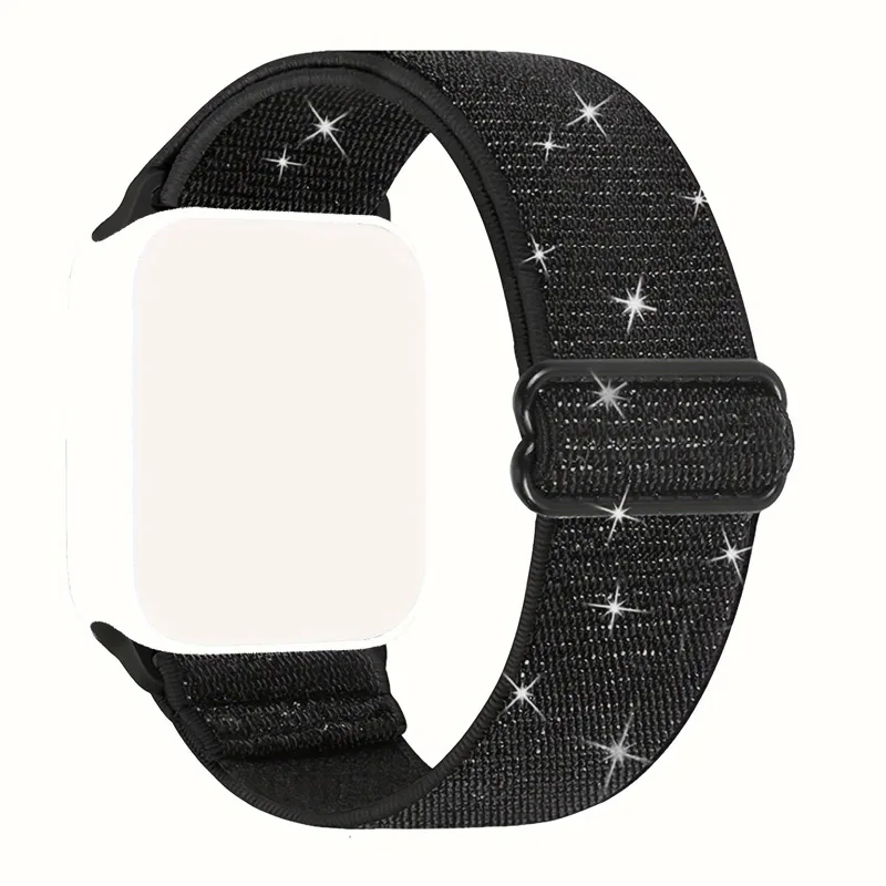 애플워치 울트라 시리즈 8/7 49mm 41mm 45mm용 나일론 루프 스트랩, 탄성 스포츠 교체용 밴드, 아이워치 10 9 6 5 4 3 SE 호환