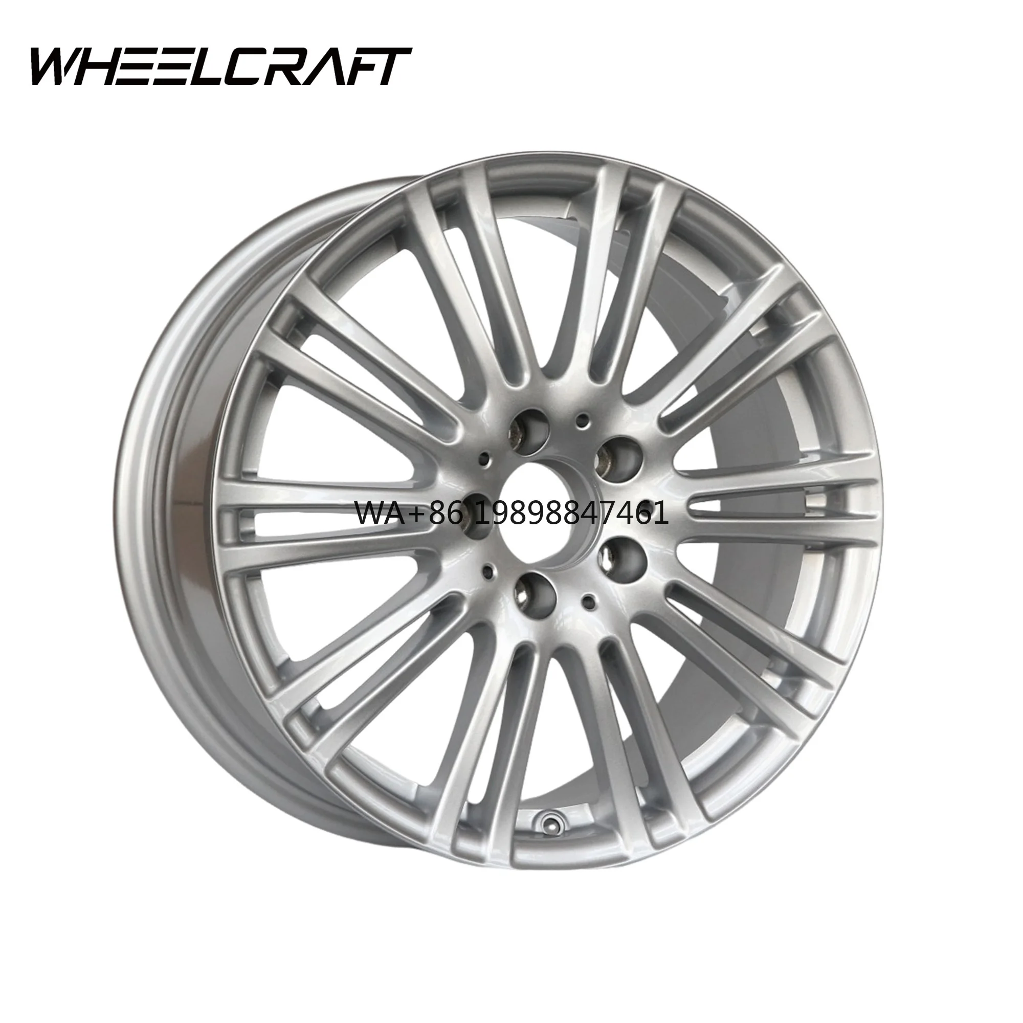

OEM Performance 17inch Lightweight Premium Aluminum Alloy Flow Formed Silver Finish New Wheels WHEELCRAFT Multi-Spoke 5-Year