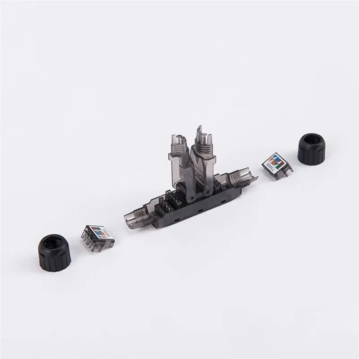 update. 8X RJ45 Cat6A UTP LAN Cable Tool-Less Extension Connector Network Extender Junction Adapter Connection Box