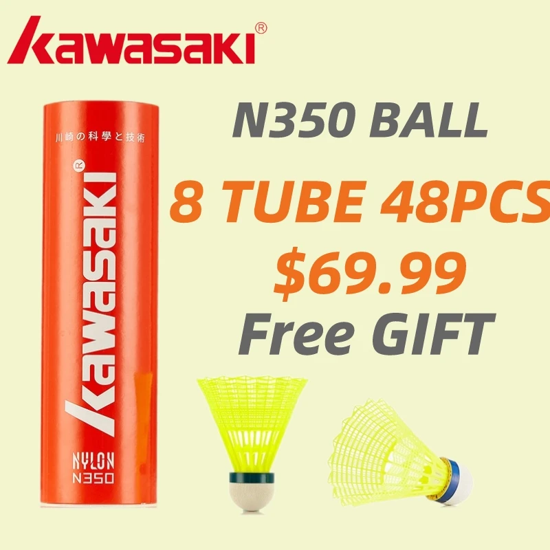 1/2/4/8 Buizen Kawasaki Nylon Shuttle Tafelvezel Balhoofd Volledige Ronde Plastic Vogels voor Outdoor Training Gebruik Duurzaam N350