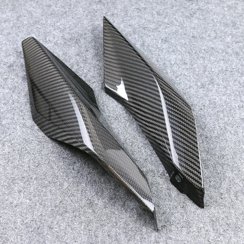 Acessórios de fibra de carbono modificados para motocicleta bmwr1250rs, painel lateral traseiro com borda 3k seco
