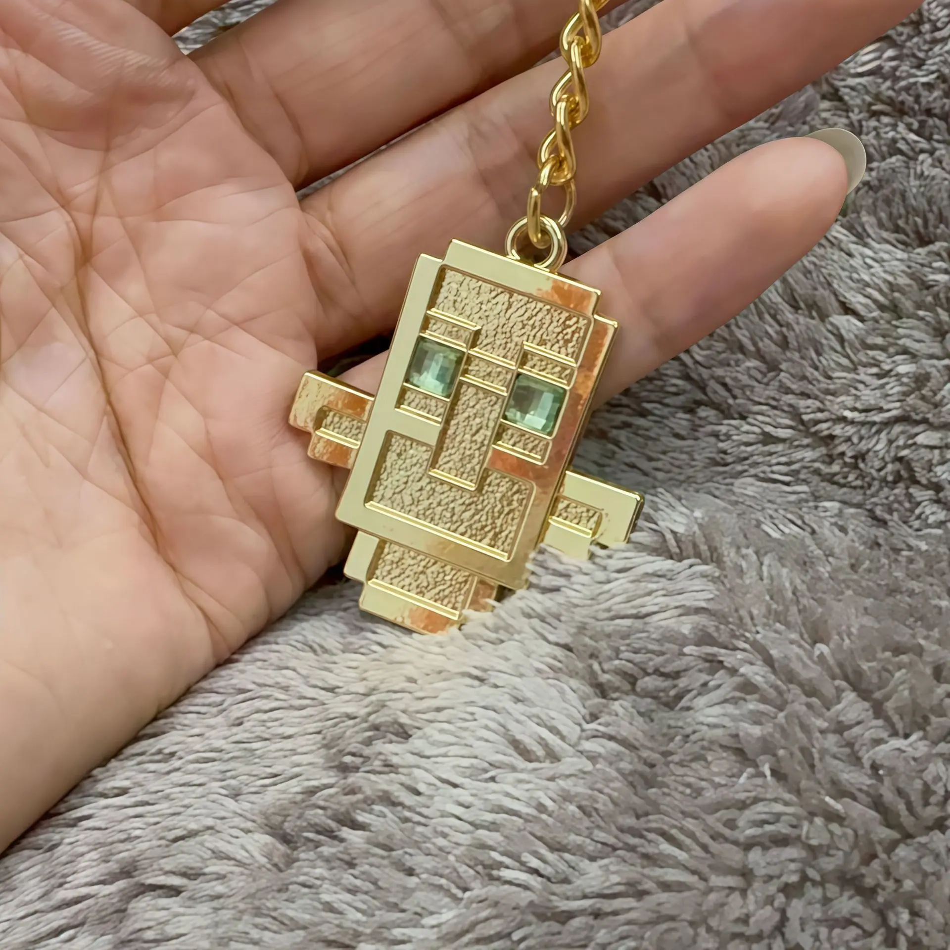 Llavero de Cosplay Totem del Inmortal, Colgante de Aleación Cyberpunk, Adorno para Bolsa, Accesorio Decorativo