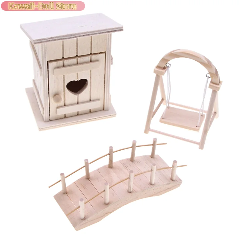 1:12 ドールハウスミニチュアシミュレーションスイングガーデン装飾おもちゃドールハウスアクセサリー