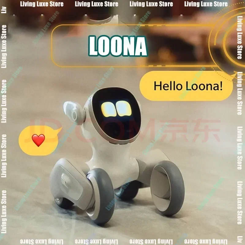 ใหม่ LOONA สมาร์ทหุ่นยนต์ Luna มาพร้อมกับเสียงสุนัขอัจฉริยะ Emopet หุ่นยนต์ Monitor ของเล่นอิเล็กทรอนิกส์เครื่องใช้งานร่วมกับเกมเด็กของขวัญ