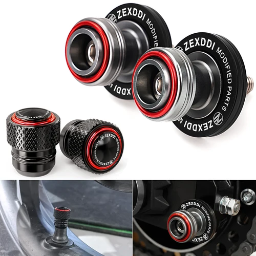 Imagen 1 del producto M8 para TRIUMPH Trident 660 Street Triple RX RS 765 Tiger 800 XC carretes basculantes para motocicleta tornillos de soporte deslizante tapas de válvula de neumático