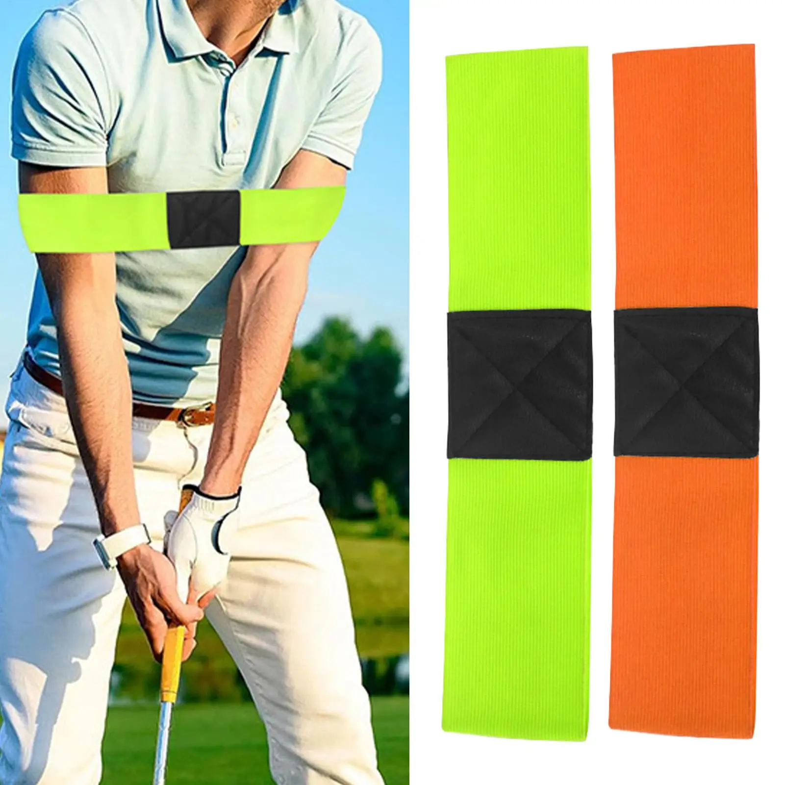 Golf Swing Correction Strap Elastic Golf Arm Band Training Aid Portable Golf Swing Alignment Band For Swing Postures Training