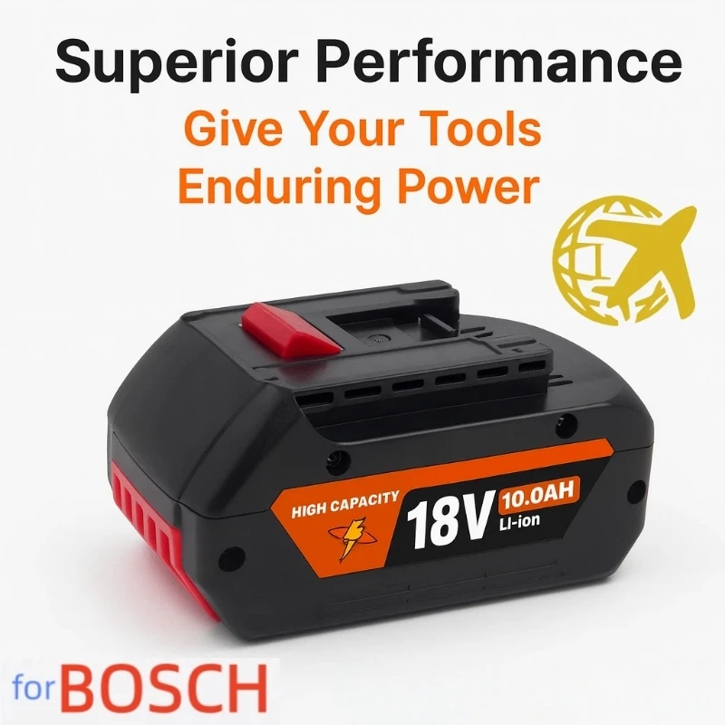 

18V 6,000mAh Rechargeable Lithium-ion Battery, Suitable For Bosch PBA PSB PSR Replacement Batteries